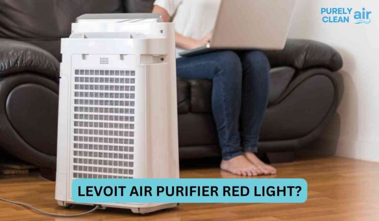Levoit air purifier red light?